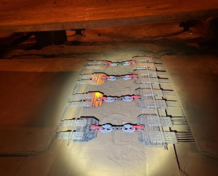 Flexco FXC Steel Cord Belt Fastening System Installed on Belts