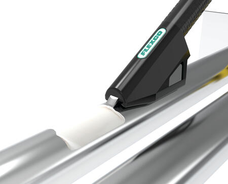 Flexco Roller Conveyor Scraper Tool In Use